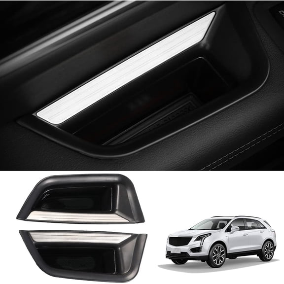 2pcs For Cadillac XT5 2016-2022 Front Door Handle Storage Box Cover Accessories