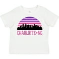 thumbnail image 3 of Inktastic Charlotte North Carolina Gifts Skyline Girls Toddler T-Shirt, 3 of 5