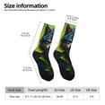 thumbnail image 2 of Fuzoiu Realistic Style Wolf Warrior Print Athletic Crew Socks for Men & Women,Casual Crew Socks,Above Ankle Crew Socks for Business, Casual, 2 of 6