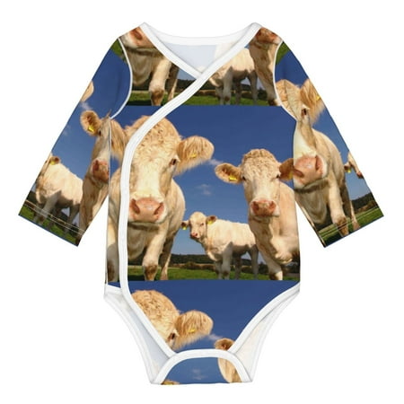 

Coaee Cows Cattles for Soft Cotton Baby Long-Sleeve Bodysuit Girls Boys Bodysuit Romper