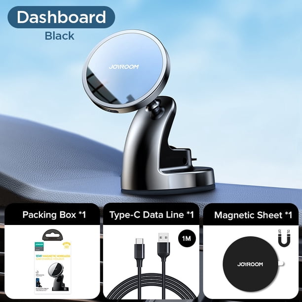 Joyroom 15W Qi soporte magnético para teléfono de coche cargador inalámbrico para iPhone 14 13 12 Series cargador de soporte de teléfono de carga de ventilación de aire rápido Tan Jianjun unisex