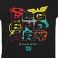 thumbnail image 7 of Bioworld The Justice League Legendary Hero Logos Youth Black Graphic Tee-Medium, 7 of 7