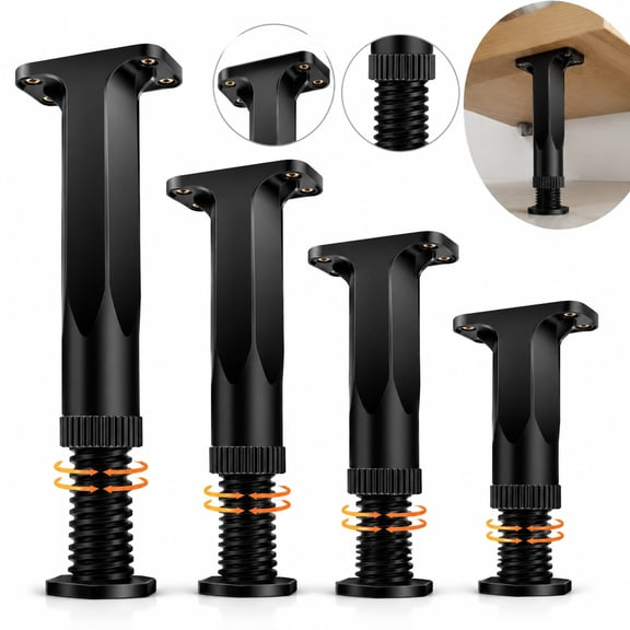 IBTORO Heavy Duty Bed Frame Support Legs 8PCS Adjustable 7.8-15.7" for Bed Sofa