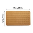 thumbnail image 3 of MSJUHEG Bathroom Rugs Bath Mat Carpet Welcome Decor Day Room Living Doormats Carpet Home Carpets Bathroom Products Memory Foam Carpet Khaki, 3 of 6