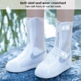 thumbnail image 3 of Funda para zapatos, impermeable, antideslizante, cubierta para zapatos, reutilizable, plegable, de silicona, gruesa, Botas de lluvia, chanclos para mujeres y hombres, 3 of 7