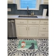 thumbnail image 3 of Black Labrador Snowman Christmas Machine Washable Memory Foam Mat, 3 of 4