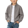 thumbnail image 2 of ATOGUTA Sweatshirt Boys Full Zip Up Long Sleeve Warm Uniform Sweatshirt Fall Winter Fashion Jacket With Pocket Size 4T-15, 2 of 8