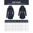 thumbnail image 6 of GEO-THERM Women's Insulated Coats with Hood Waterproof Long Thicken Warm Winter Jacket Ski, 6 of 6