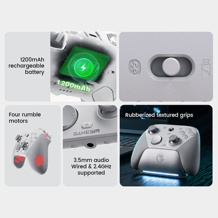 【新品】GameSir (GameSir G7 Pro White) USB接続 有線コントローラー ホワイト  [Bluetooth /USB /Android /PC ]