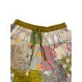 thumbnail image 6 of Unisex Boho Bohemian Hippie Rayon Patchwork Festival Shorts One Size Elasticated Waist Comfy Shorts / Parrot Green, 6 of 9