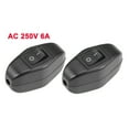thumbnail image 5 of Uxcell Inline Cord Switch AC 250V 6A SPST On Off Feed-Through Rocker Switch for Bedroom Table Lamp Desk Light 2Pack, 5 of 5