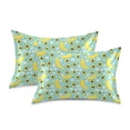 thumbnail image 3 of Ryvnso Satin Pillowcase Avocado Banana Floral Pillow Cases Standard Size 30x20in, 3 of 6