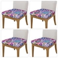 thumbnail image 2 of Honeii Cute Nautical Print Square Cushion Cover with Elastic Band & Ties,Sofa Cushion Covers,Furniture Protector for Living Room,Washable Sofa Seat Slipcover-Four Pieces, 2 of 7