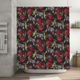 thumbnail image 5 of Rateoe Vintage Gaming Shower Curtain - Fancy Bathroom Shower Curtain Sets - Waterproof Shower Curtain with Hooks with 12 Plastic Hooks 72x72 Inches, 5 of 5