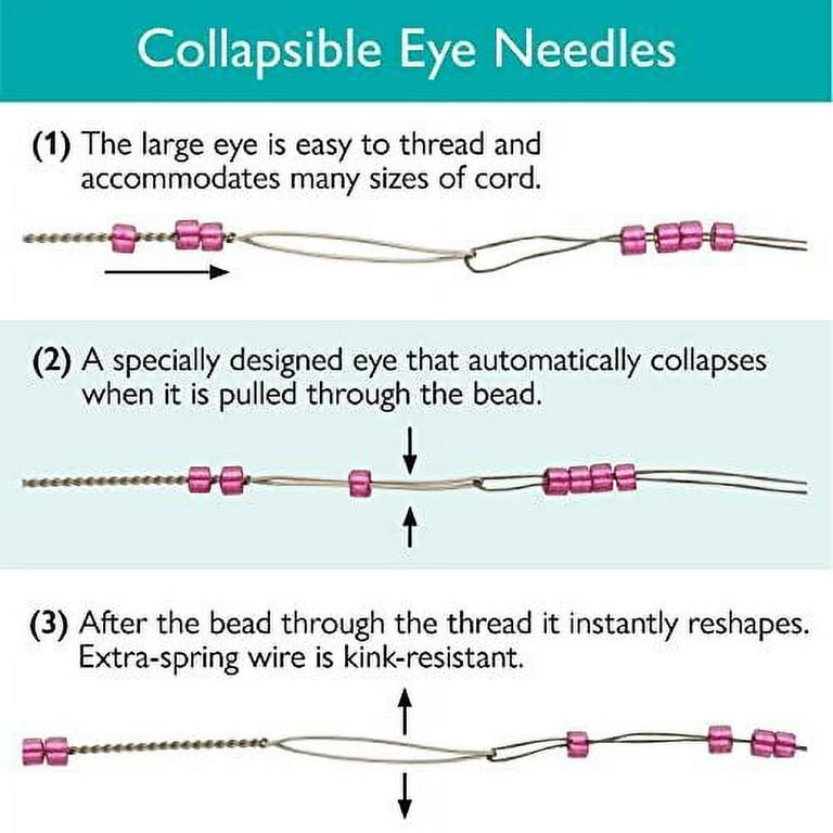 The Beadsmith Beading Needles Medium Flexible Twisted (50 pcs