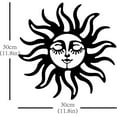 thumbnail image 2 of 1set Metal Wall Art Home Decor Sun Wall Hanging Plaques Ornaments Iron Wall Art Sculpture Sign, 2 of 9