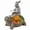 Rabiit & Turtle, variant on TERESA'S COLLECTIONS Set of 2 Tiki Head Garden Decor, 6" Solar Outdoor Light, Resin Tiki Torch Sculpture for Yard, Gifts
