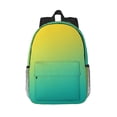 thumbnail image 1 of Easygdp Teal To Yellow Gradient Mochila Ligera de 15 Pulgadas para Estudiantes, Mochila Cómoda para la Escuela y Viajes, Correas Ajustables, 1 of 6