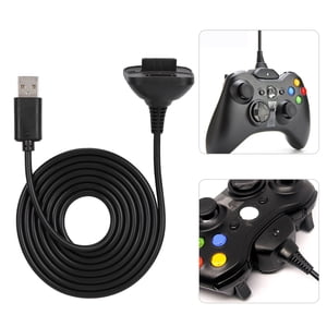 For  Controller Charging Cable  Charging Cable For   Controller  Charging Cable For Gamepad  2 In 1 1.5m Charging Cable For   Controller Fast ChargingBlack