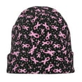 thumbnail image 7 of Naloa Breast Cancer Awareness (2) Soft Beanie Hat, Knit Beanie Daily Beanie in Fine Knit for Women Men Winter Travel, Outdoor, 7 of 7