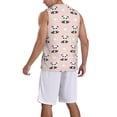 thumbnail image 2 of Pofeuu Cute Panda Print Basketball Jersey, Shirts for Men Youth Basketball Jersey Crew Neck-Small, 2 of 6