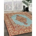thumbnail image 3 of Ahgly Company Machine Washable Indoor Square Traditional Sage Green Area Rugs, 8' Square, 3 of 7