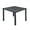 Grey / Black, variant on Romig Trek 30 in. Small Square Breakroom Table- Mahogany Top, Black Legs