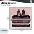 thumbnail image 4 of Stupell Industries Modern Blush Fashion Book Stack White Framed Giclee Art, 12 x 12, by Natalie Carpentieri, 4 of 8