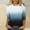 Navy, variant on Fall Saving 2025 QUINDOS 3/4 Sleeve Women Shirts Ladies Tops Gradient Casual Red Classic Fit Crew Neck Tops