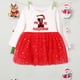 thumbnail image 3 of Mi primer vestido rojo navideño para niñas pequeñas, con estampado de ciervos, vestidos de tutú para niñas pequeñas, atuendo de princesa para bebés, regalos de fiesta, 3 of 5