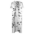 thumbnail image 4 of IROINNID Long Dresses For Women Summer Casual Leisure Swing V-Neck Buttons Short Sleeve With Pocket Printed Dresses Cheap, 4 of 4