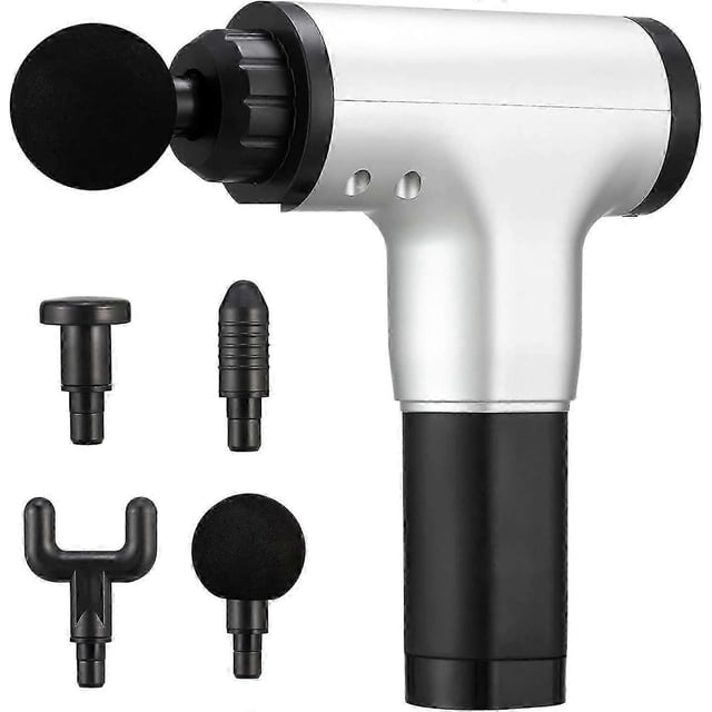 6 Speeds Muscle Massage Gun Handheld Deep Tissue Muscle Massager Cordless Percussion with 4 Massage Heads