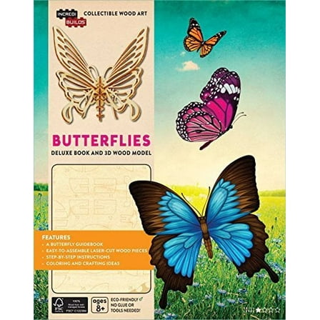 Incredibuilds: IncrediBuilds: Butterflies Deluxe Book and Model Set (Hardcover)