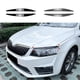 thumbnail image 5 of Car Front Headlight Cover Head Light Lamp Eyelid Eyebrow Trim ABS for MK3 2015-2017 Carbon Fiber, 5 of 5