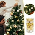 thumbnail image 2 of Shatterproof Christmas Ball Ornaments, 30PCS White and Gold Christmas Tree Decorations Set,for Xmas Holiday Party Home Decor,Hanging Ornaments for Indoor Festive Wedding Decor, 2 of 9
