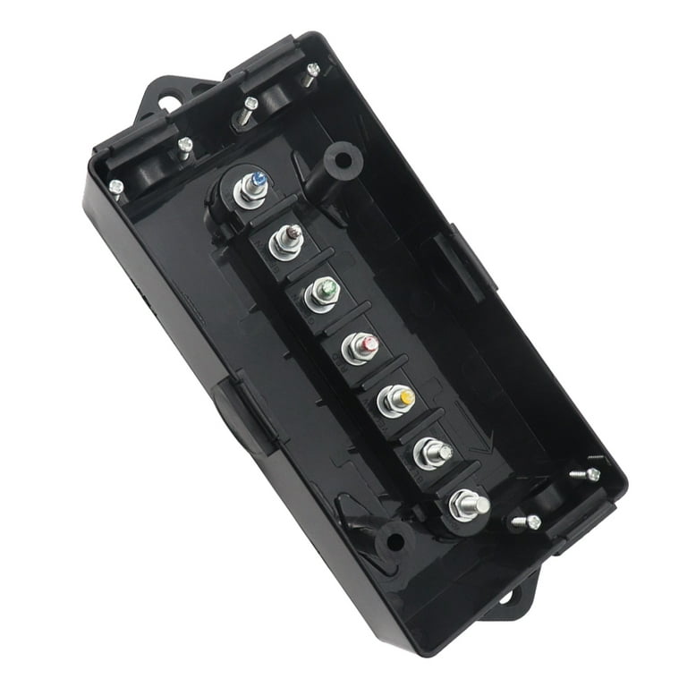 Raindrops Trailer Cord Connection Box ABS Alloy Weatherproof For