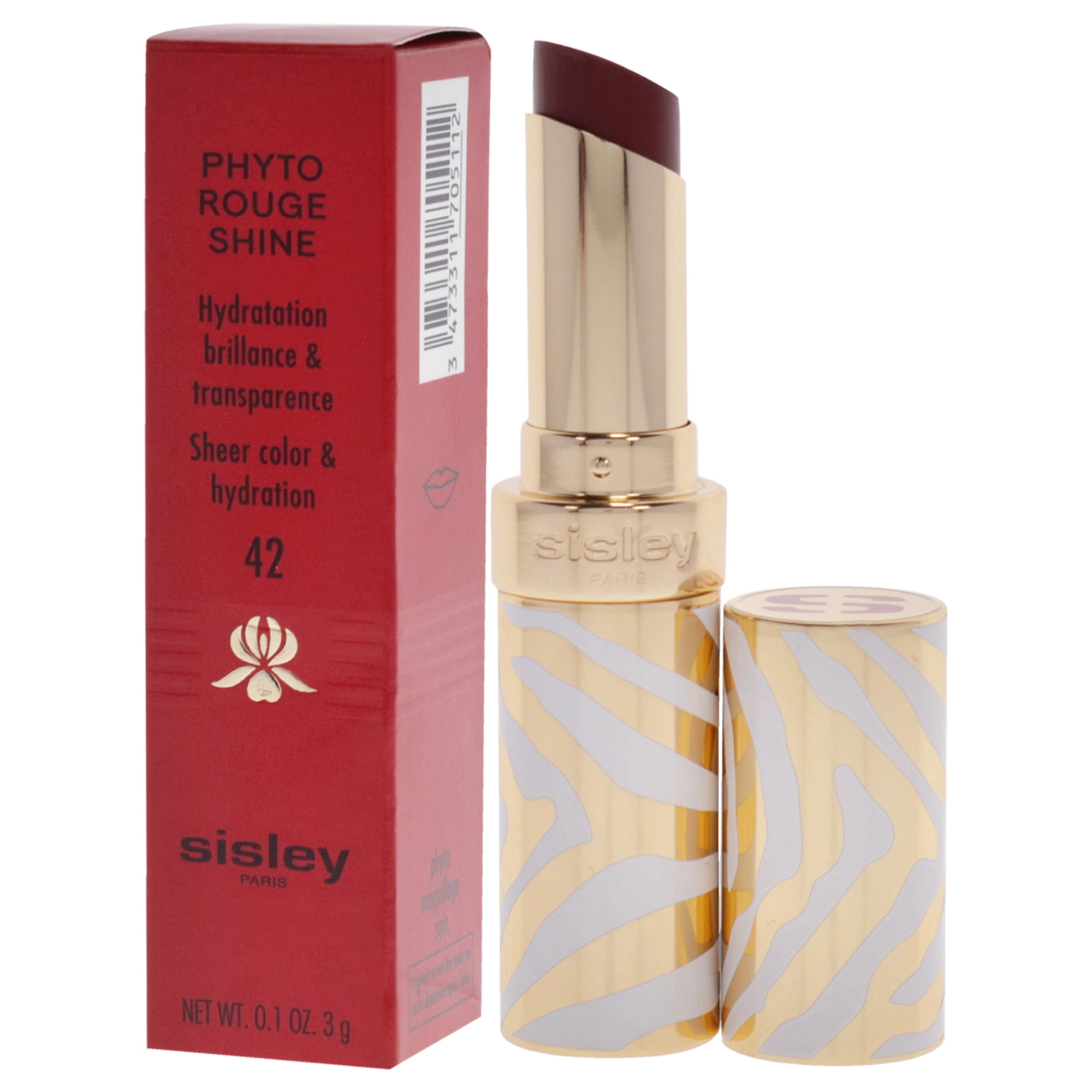 Sisley Phyto-Rouge Shine Lipstick - 42 Sheer Cranberry , 0.1 oz Lipstick (Refillable)
