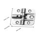 thumbnail image 2 of YSNOOWE 2Ud Bisagras Para Mueble En Aleación De Zinc Con Posicionamiento A 90 Y 180 Plata, 2 of 8