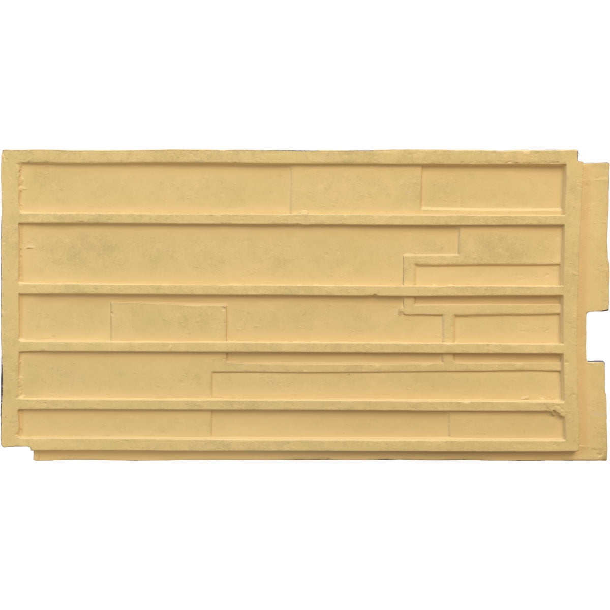 Ekena Millwork 45.75"W x 24.50"H x 1.25"D Canyon Ridge Stacked Stone, StoneWall Faux Stone Siding Panel, Slate Gray
