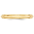 thumbnail image 6 of 14K Yellow Gold 3mm Half Round with Edge Band Ring Size 9, 6 of 7
