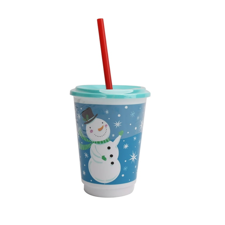12 PC Frosty The Snowman - Shaped Disposable Paper Snack Cups