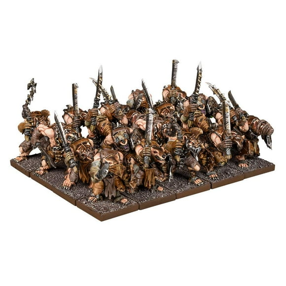 Mantic Games Kings of War: Ratkin - Warriors Regiment MKGWRK301 Unpainted