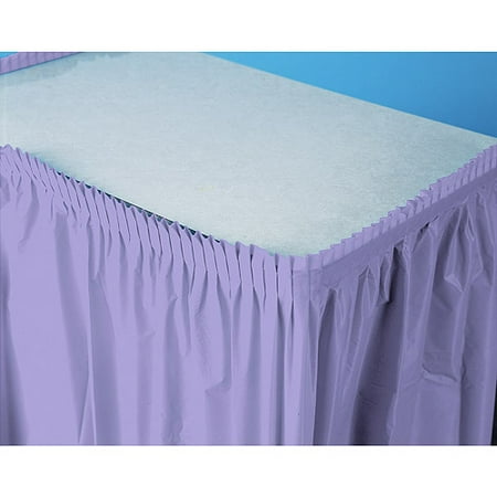 Plastic Table Skirt, Lavender
