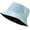 Light Blue, variant on Kukuzhu Unisex Stylish Waterproof Bucket Hat PU Leather Rain Hats Reversible Packable Multicolor Travel Sun Fishmen Cap