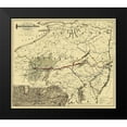 thumbnail image 2 of Colton 13x12 Black Modern Framed Museum Art Print Titled - Seaboard, Pennsylvania and Western Railroad 1884, 2 of 5
