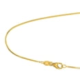 thumbnail image 4 of JewelStop 14k Solid Yellow Gold 0.8 Mm Octagonal Snake Chain 24" Lobster Claw Clasp, 4 of 5