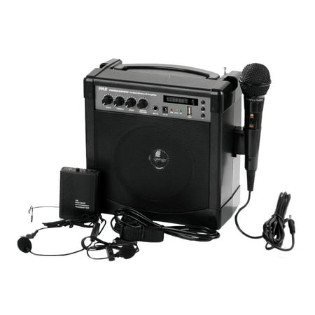 UPC: 0068888762106 | Portable Karaoke PA Speaker Amplifier & Microphone System  BT Streaming  Built-in Battery (Includes Belt Pack Transmitter  Headset  Lavalier & Wired Handheld Microphone)