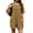 Khaki, variant on Fantaslook Rompers for Women Casual Summer Jumpsuits Short Sleeve Loose Overalls Shorts Rompers with Pockets Outfits