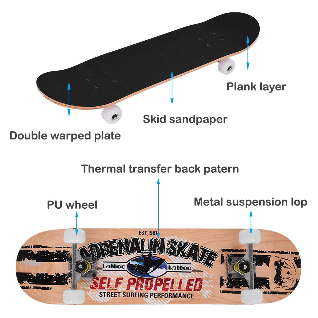 Details about   Four-wheeled Skateboard Adult Child Adolescent Double-skate Scooter 