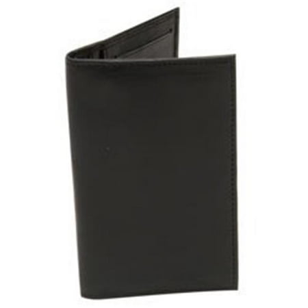 Checkbook Organizer Wallet - Leather Check Book Wallet Black
